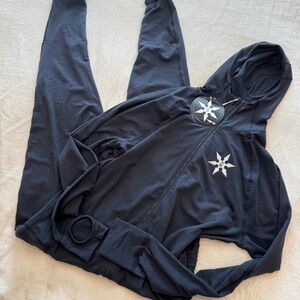 Airblaster New Tags. Men’s M Black Merino Wool Ninja Suit Full body Base Layer.